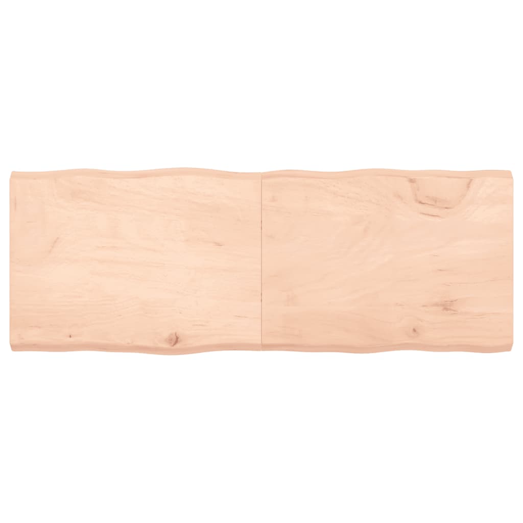 Trendy Tafelblad natuurlijke rand 160x60x(2-6) cm massief eikenhout Tafelbladen | Creëer jouw Trendy Thuis | Gratis bezorgd & Retour | Trendy.nl