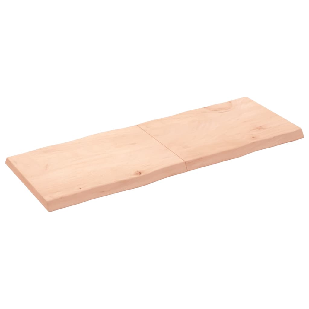 Trendy Tafelblad natuurlijke rand 160x60x(2-6) cm massief eikenhout Tafelbladen | Creëer jouw Trendy Thuis | Gratis bezorgd & Retour | Trendy.nl