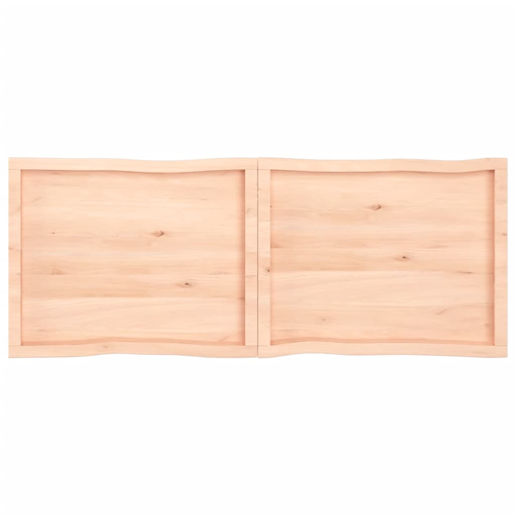 Trendy Tafelblad natuurlijke rand 160x60x(2-6) cm massief eikenhout Tafelbladen | Creëer jouw Trendy Thuis | Gratis bezorgd & Retour | Trendy.nl