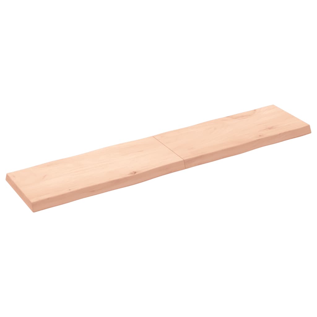 Tafelblad natuurlijke rand 180x40x(2-6) cm massief eikenhout Tafelbladen | Creëer jouw Trendy Thuis | Gratis bezorgd & Retour | Trendy.nl