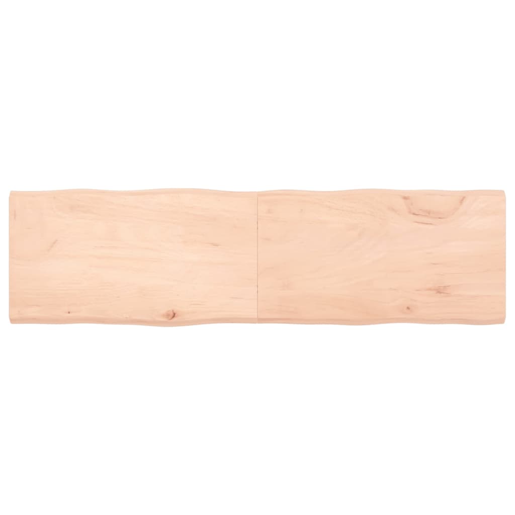 Trendy Tafelblad natuurlijke rand 180x50x(2-4) cm massief eikenhout Tafelbladen | Creëer jouw Trendy Thuis | Gratis bezorgd & Retour | Trendy.nl