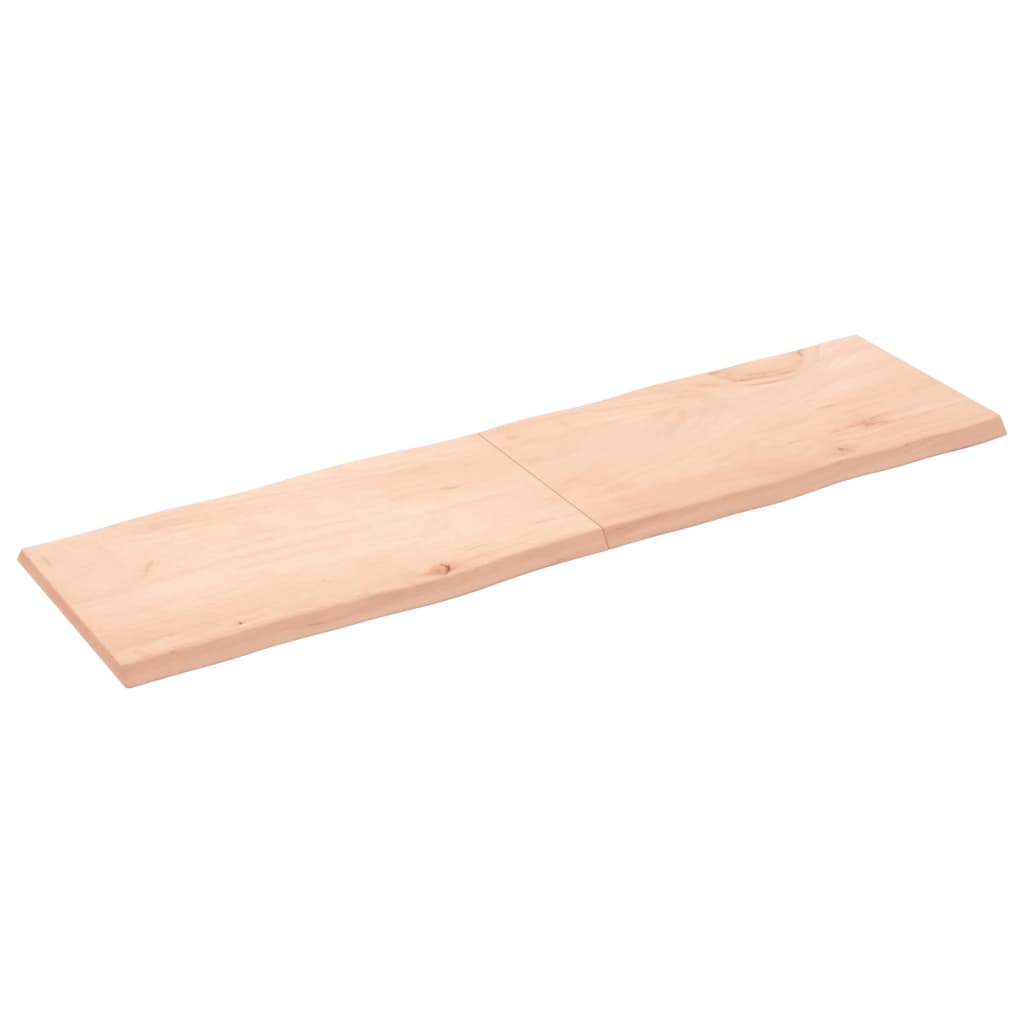 Trendy Tafelblad natuurlijke rand 180x50x(2-4) cm massief eikenhout Tafelbladen | Creëer jouw Trendy Thuis | Gratis bezorgd & Retour | Trendy.nl