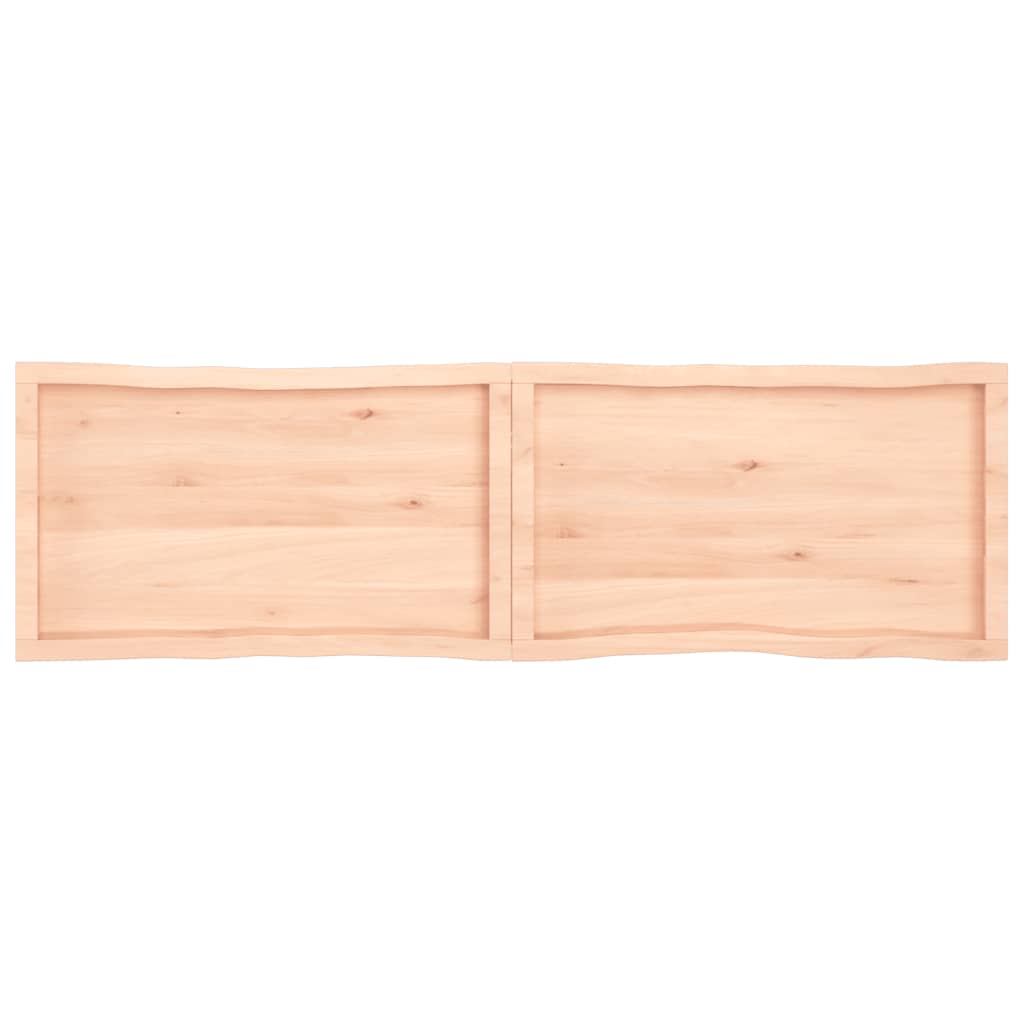 Trendy Tafelblad natuurlijke rand 180x50x(2-4) cm massief eikenhout Tafelbladen | Creëer jouw Trendy Thuis | Gratis bezorgd & Retour | Trendy.nl