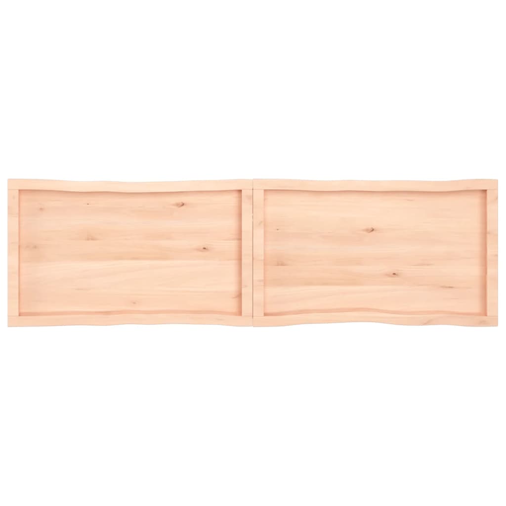 Trendy Tafelblad natuurlijke rand 180x50x(2-6) cm massief eikenhout Tafelbladen | Creëer jouw Trendy Thuis | Gratis bezorgd & Retour | Trendy.nl