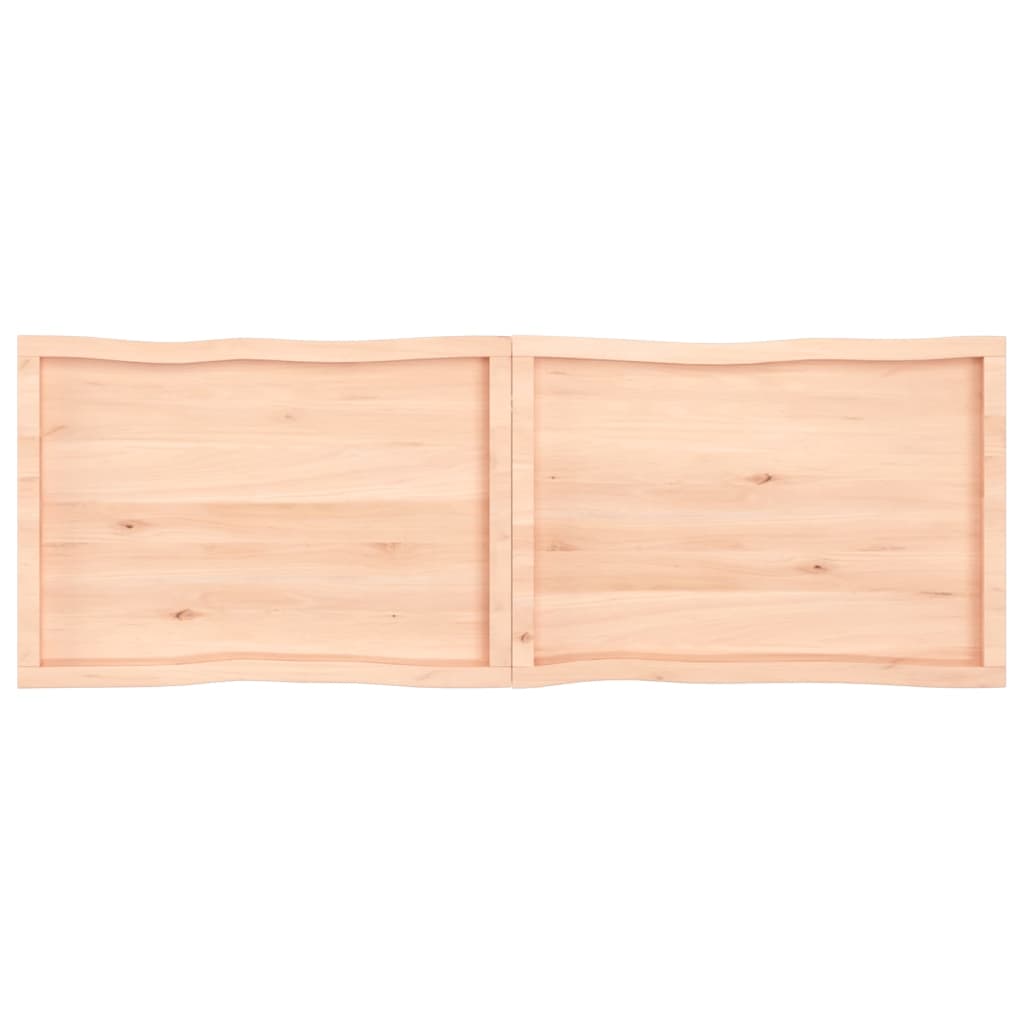 Trendy Tafelblad natuurlijke rand 180x60x(2-4) cm massief eikenhout Tafelbladen | Creëer jouw Trendy Thuis | Gratis bezorgd & Retour | Trendy.nl