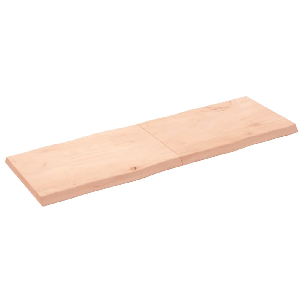 Trendy Tafelblad natuurlijke rand 180x60x(2-6) cm massief eikenhout Tafelbladen | Creëer jouw Trendy Thuis | Gratis bezorgd & Retour | Trendy.nl