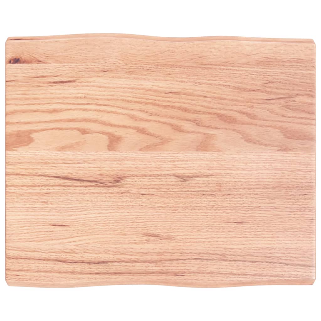 Trendy Tafelblad natuurlijke rand 60x50x4 cm eikenhout lichtbruin Tafelbladen | Creëer jouw Trendy Thuis | Gratis bezorgd & Retour | Trendy.nl