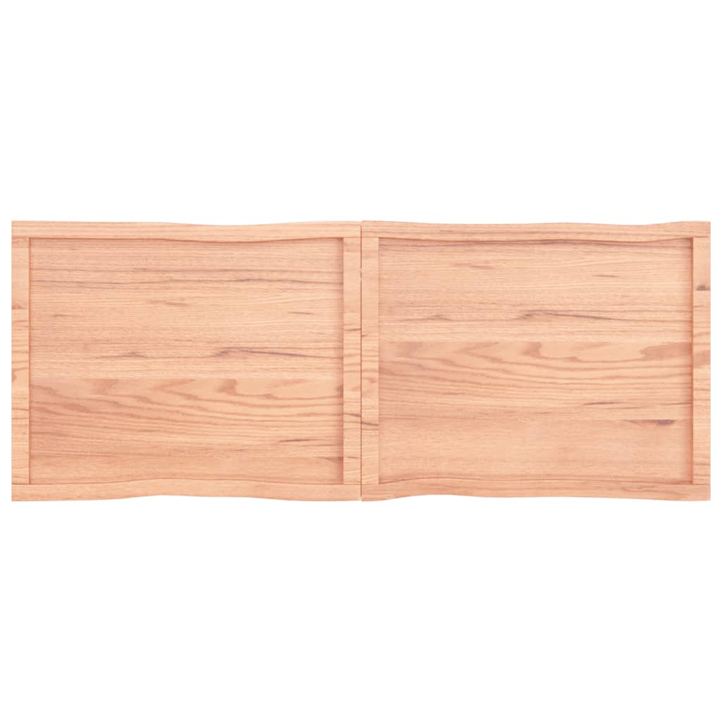 Tafelblad natuurlijke rand 160x60x6 cm eikenhout lichtbruin Tafelbladen | Creëer jouw Trendy Thuis | Gratis bezorgd & Retour | Trendy.nl