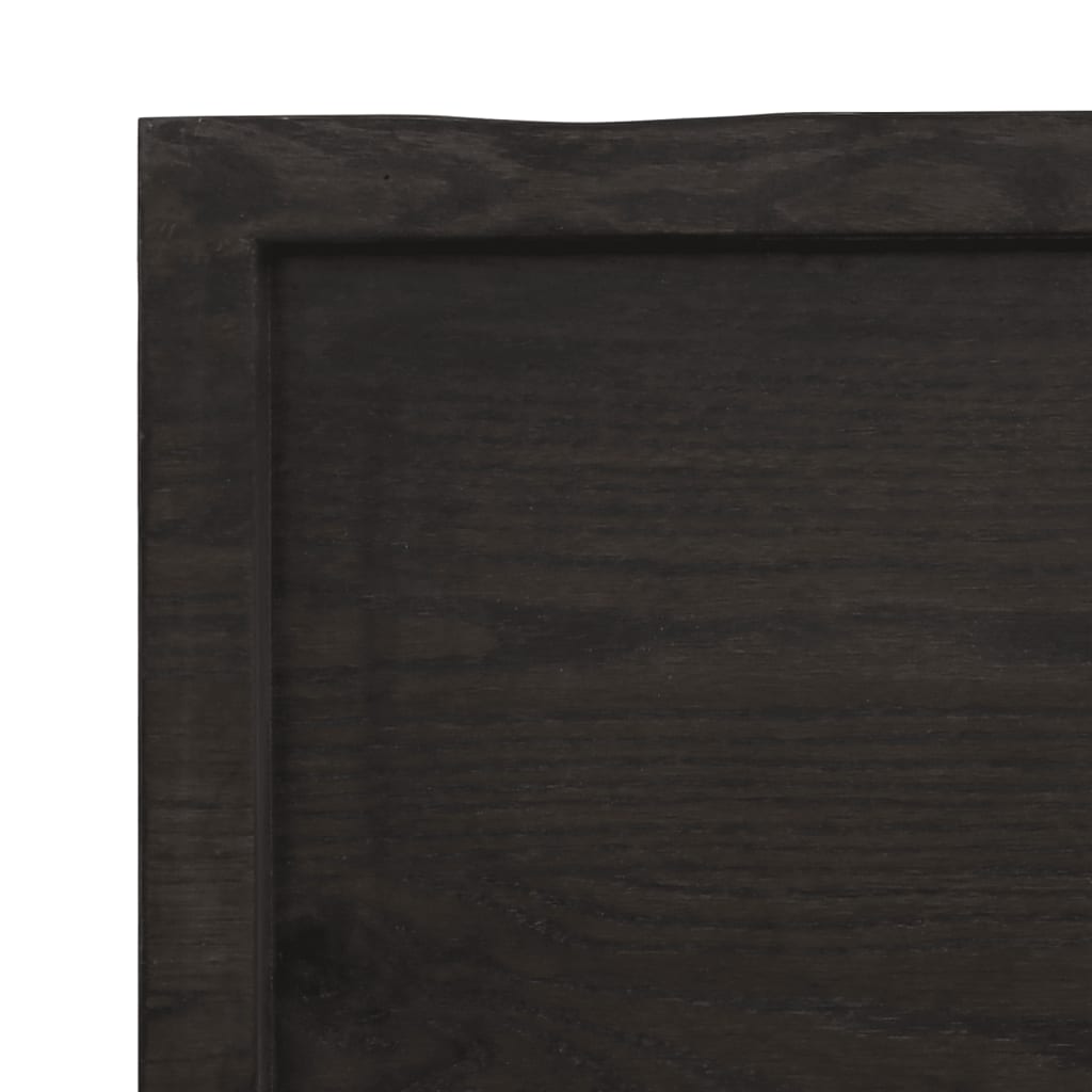 Trendy Tafelblad natuurlijke rand 40x40x(2-4) cm eikenhout donkerbruin Tafelbladen | Creëer jouw Trendy Thuis | Gratis bezorgd & Retour | Trendy.nl