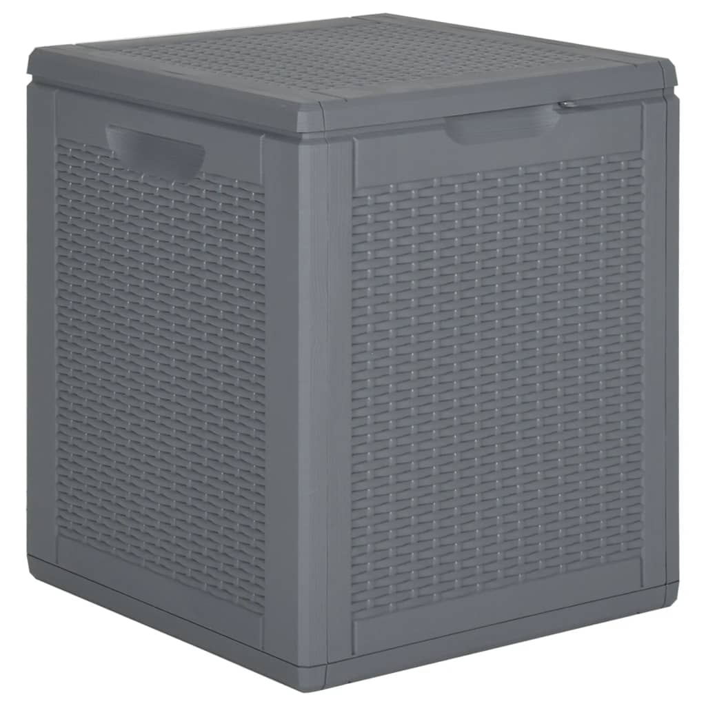 Tuinbox 90 L PP rattan grijs Opbergboxen voor buiten | Creëer jouw Trendy Thuis | Gratis bezorgd & Retour | Trendy.nl