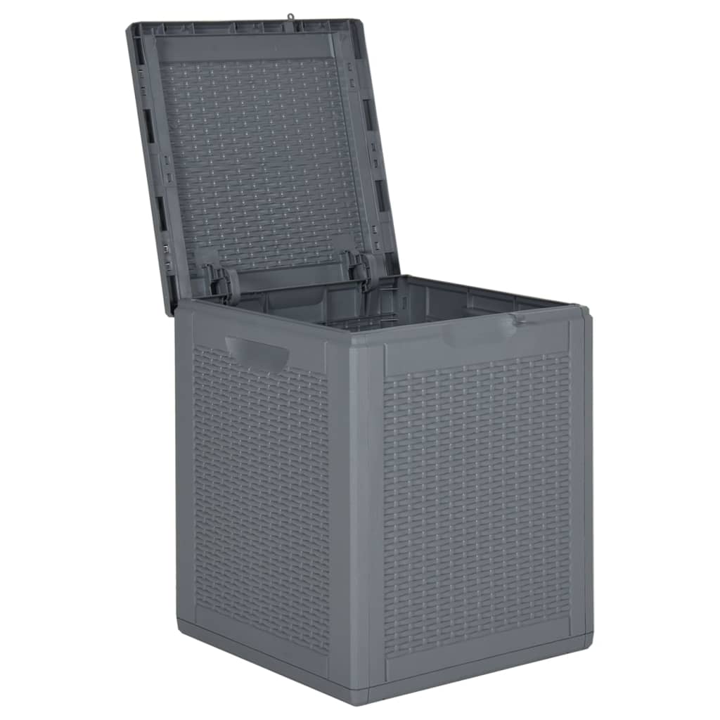 Tuinbox 90 L PP rattan grijs Opbergboxen voor buiten | Creëer jouw Trendy Thuis | Gratis bezorgd & Retour | Trendy.nl