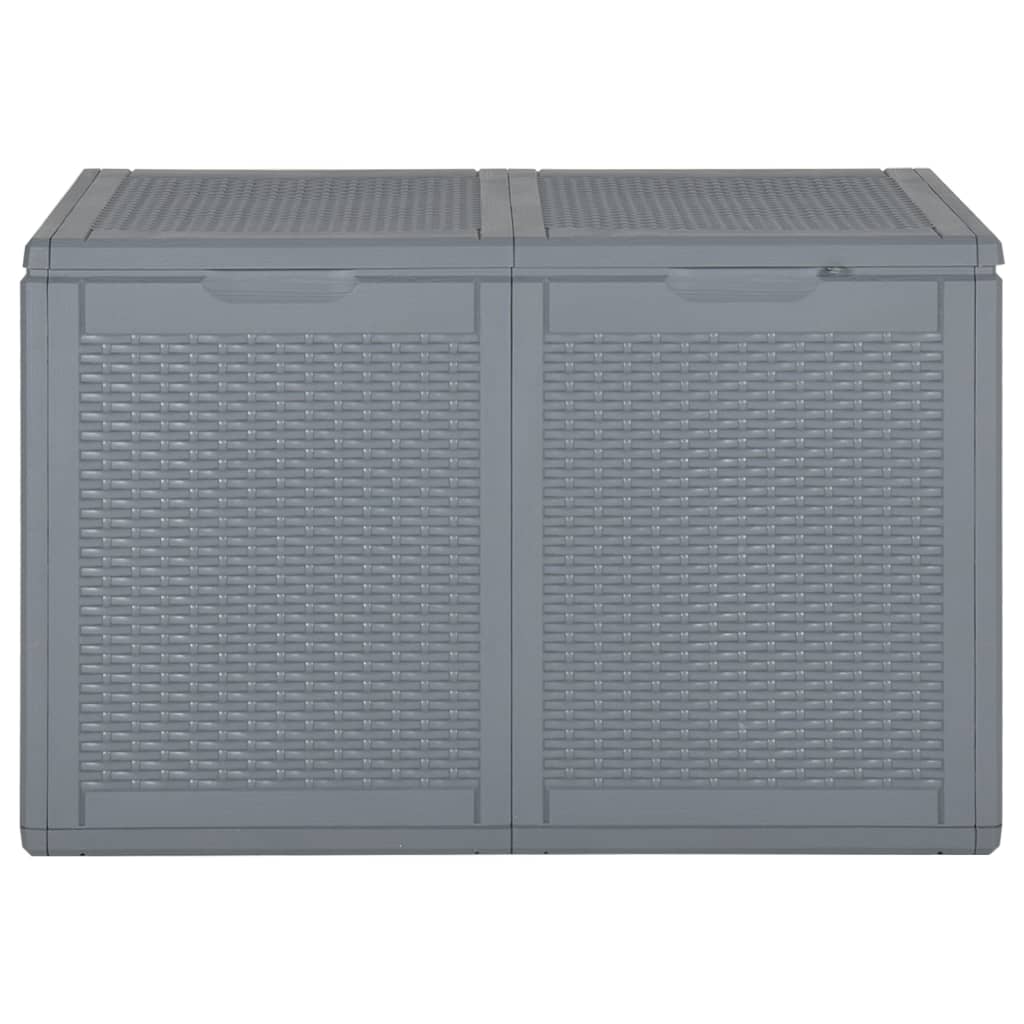 Tuinbox 180 L PP rattan grijs Opbergboxen voor buiten | Creëer jouw Trendy Thuis | Gratis bezorgd & Retour | Trendy.nl