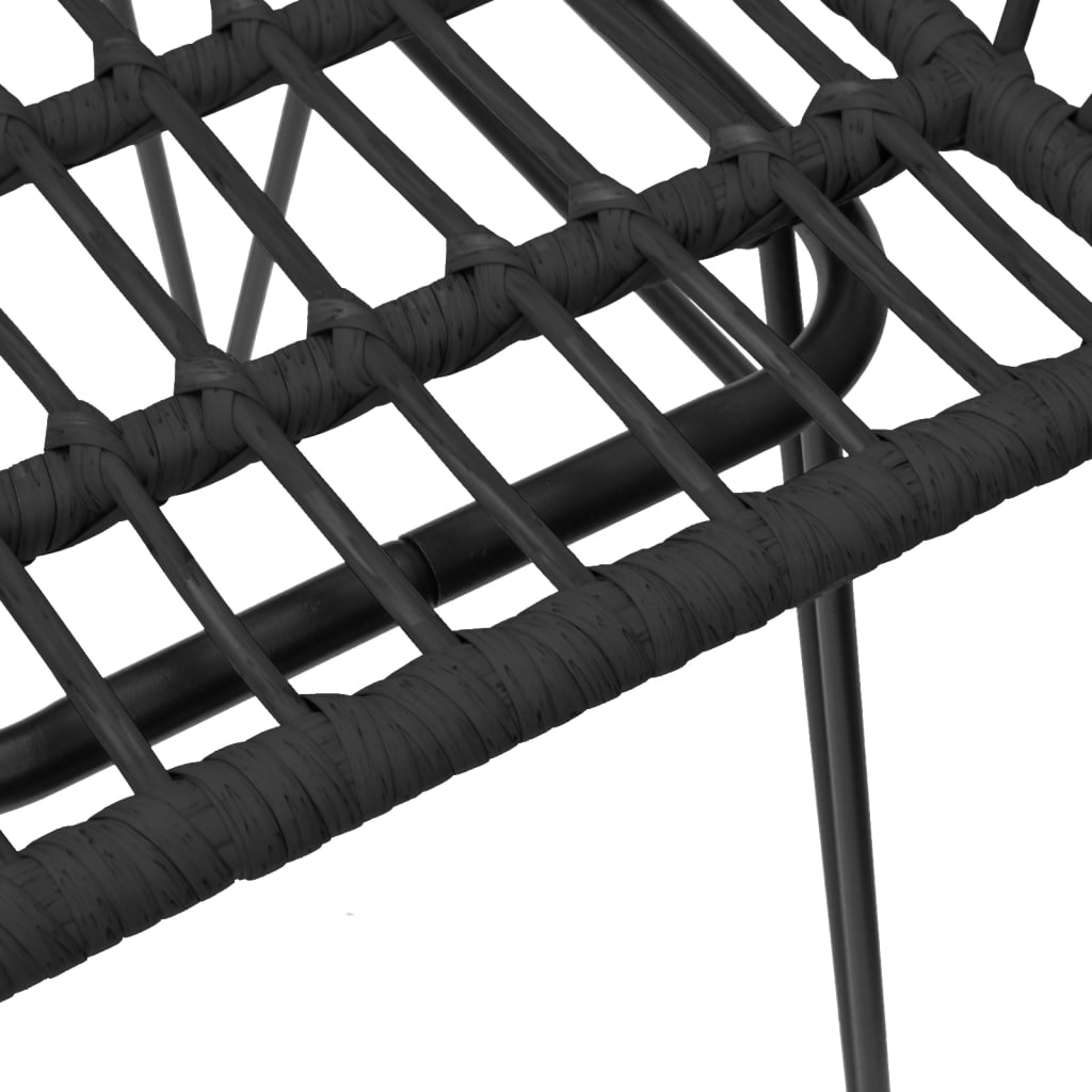 3-delige Tuinset poly rattan zwart Tuinsets | Creëer jouw Trendy Thuis | Gratis bezorgd & Retour | Trendy.nl