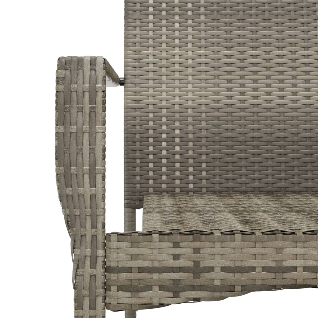 7-delige Tuinset met kussens poly rattan grijs Tuinsets | Creëer jouw Trendy Thuis | Gratis bezorgd & Retour | Trendy.nl