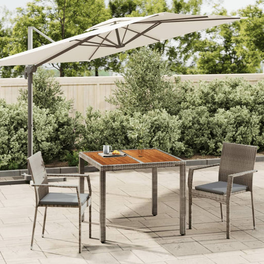 3-delige Tuinset met kussens poly rattan grijs Tuinsets | Creëer jouw Trendy Thuis | Gratis bezorgd & Retour | Trendy.nl