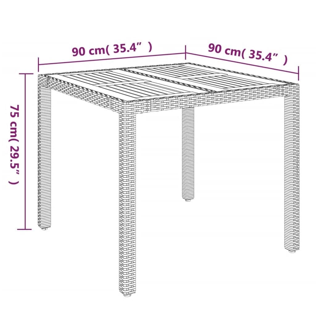 3-delige Tuinset met kussens poly rattan grijs Tuinsets | Creëer jouw Trendy Thuis | Gratis bezorgd & Retour | Trendy.nl