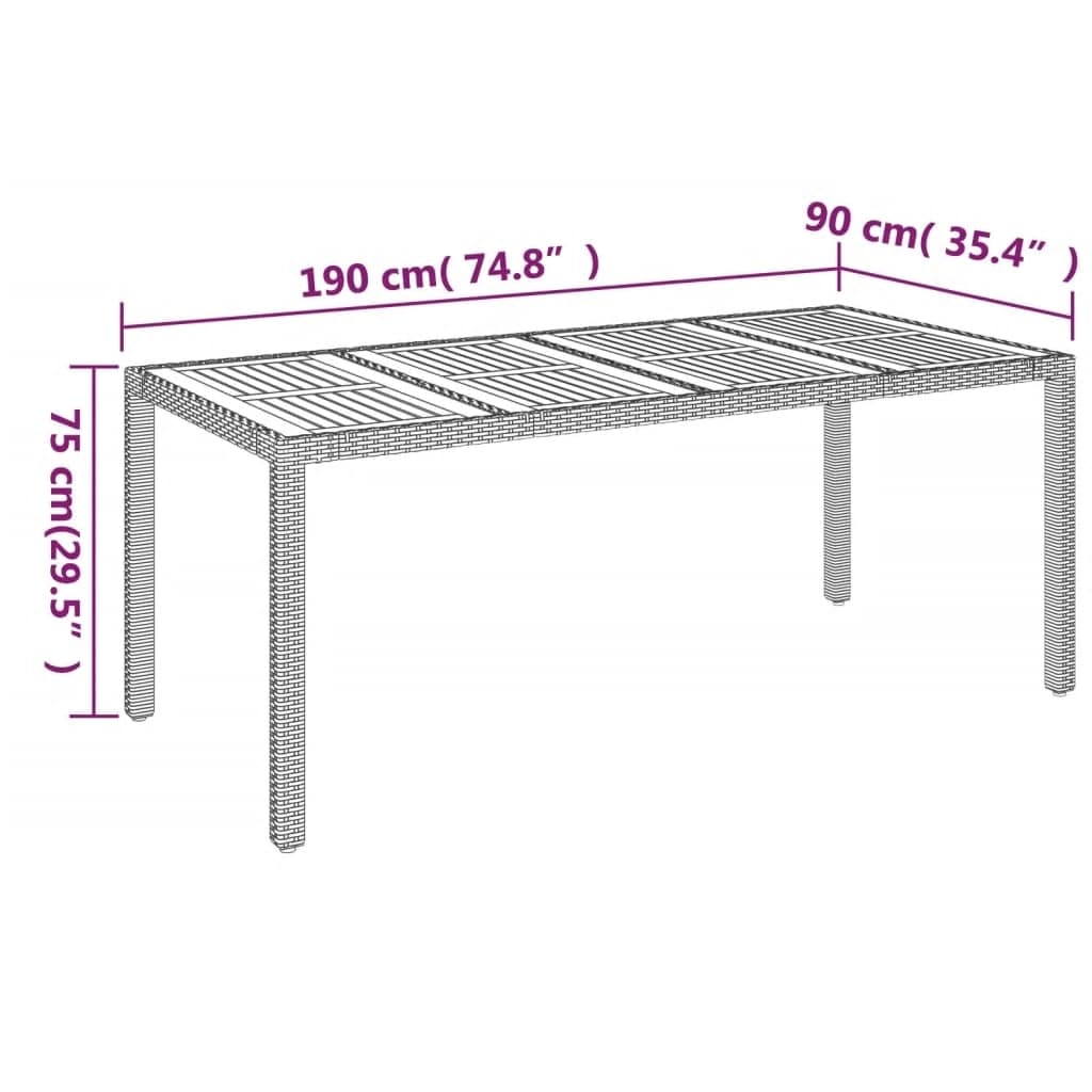 7-delige Tuinset met kussens poly rattan grijs Tuinsets | Creëer jouw Trendy Thuis | Gratis bezorgd & Retour | Trendy.nl