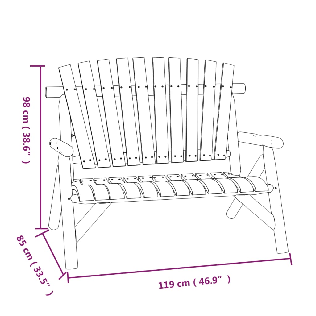 4-delige Loungeset massief vurenhout Tuinsets | Creëer jouw Trendy Thuis | Gratis bezorgd & Retour | Trendy.nl