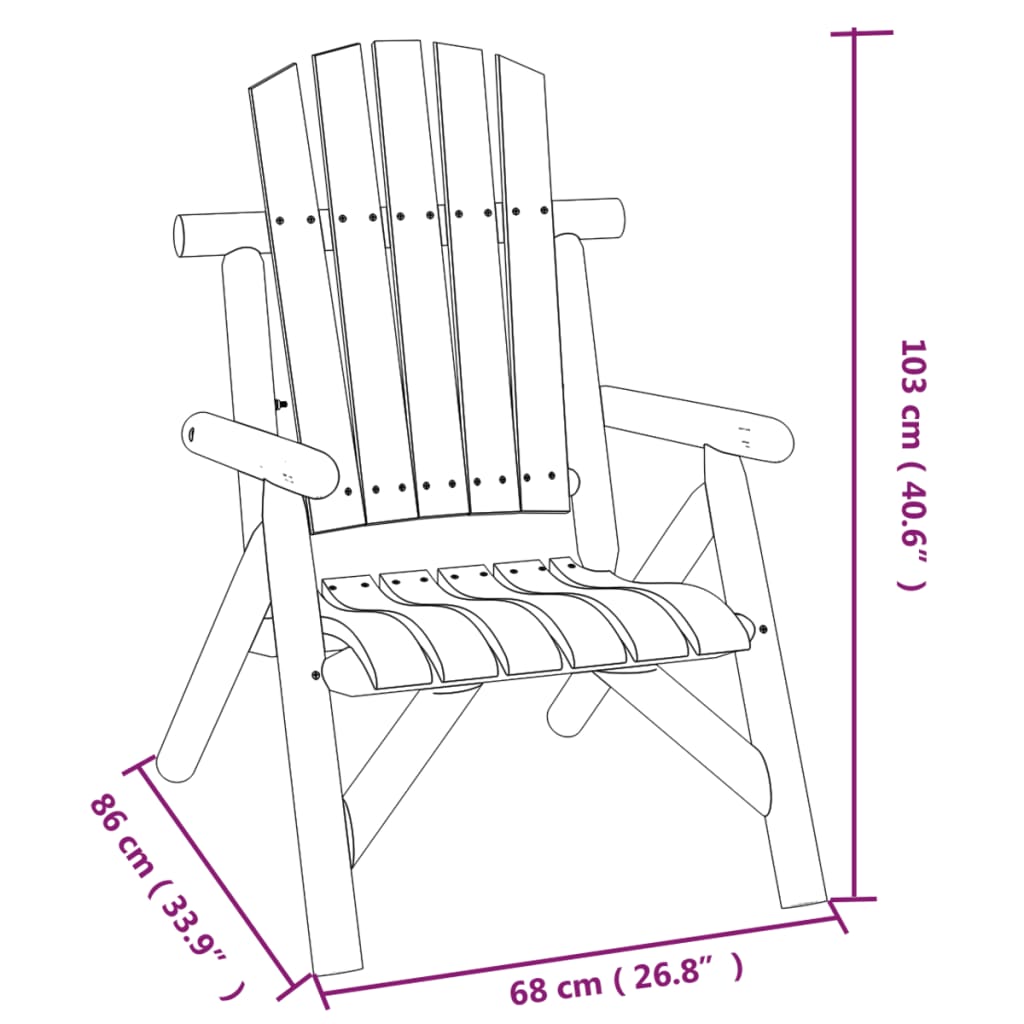 3-delige Loungeset massief vurenhout Tuinsets | Creëer jouw Trendy Thuis | Gratis bezorgd & Retour | Trendy.nl