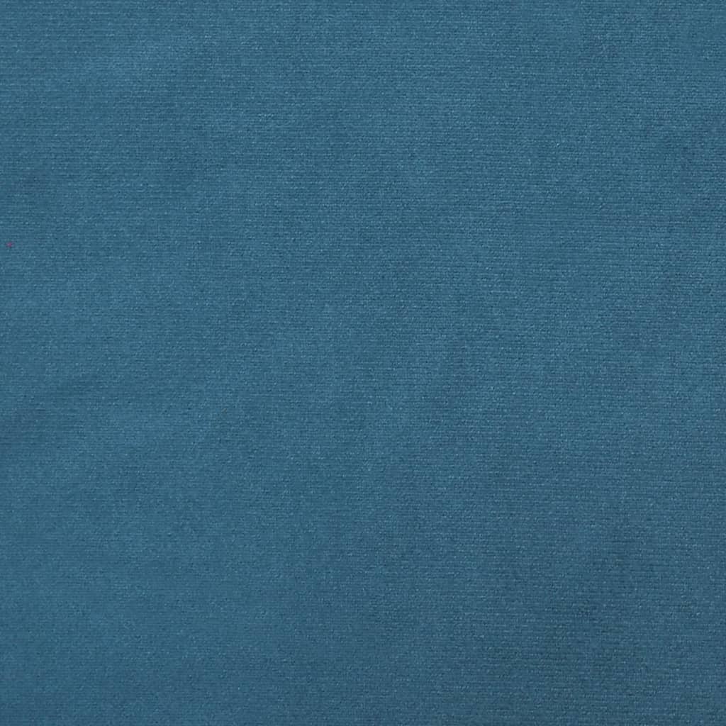 Slaapbank L-vormig 271x140x70 cm fluweel blauw