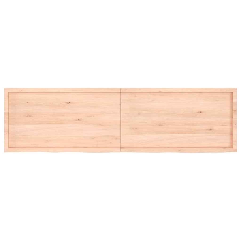 Wastafelblad 220x60x6 cm onbehandeld massief hout Aanrechtbladen | Creëer jouw Trendy Thuis | Gratis bezorgd & Retour | Trendy.nl