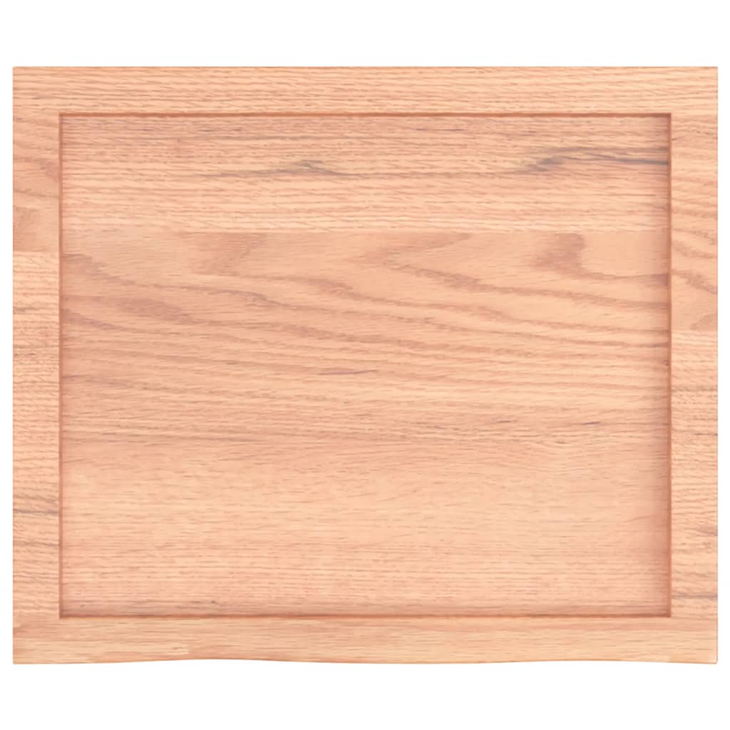 Wastafelblad 60x50x4 behandeld massief hout lichtbruin Aanrechtbladen | Creëer jouw Trendy Thuis | Gratis bezorgd & Retour | Trendy.nl