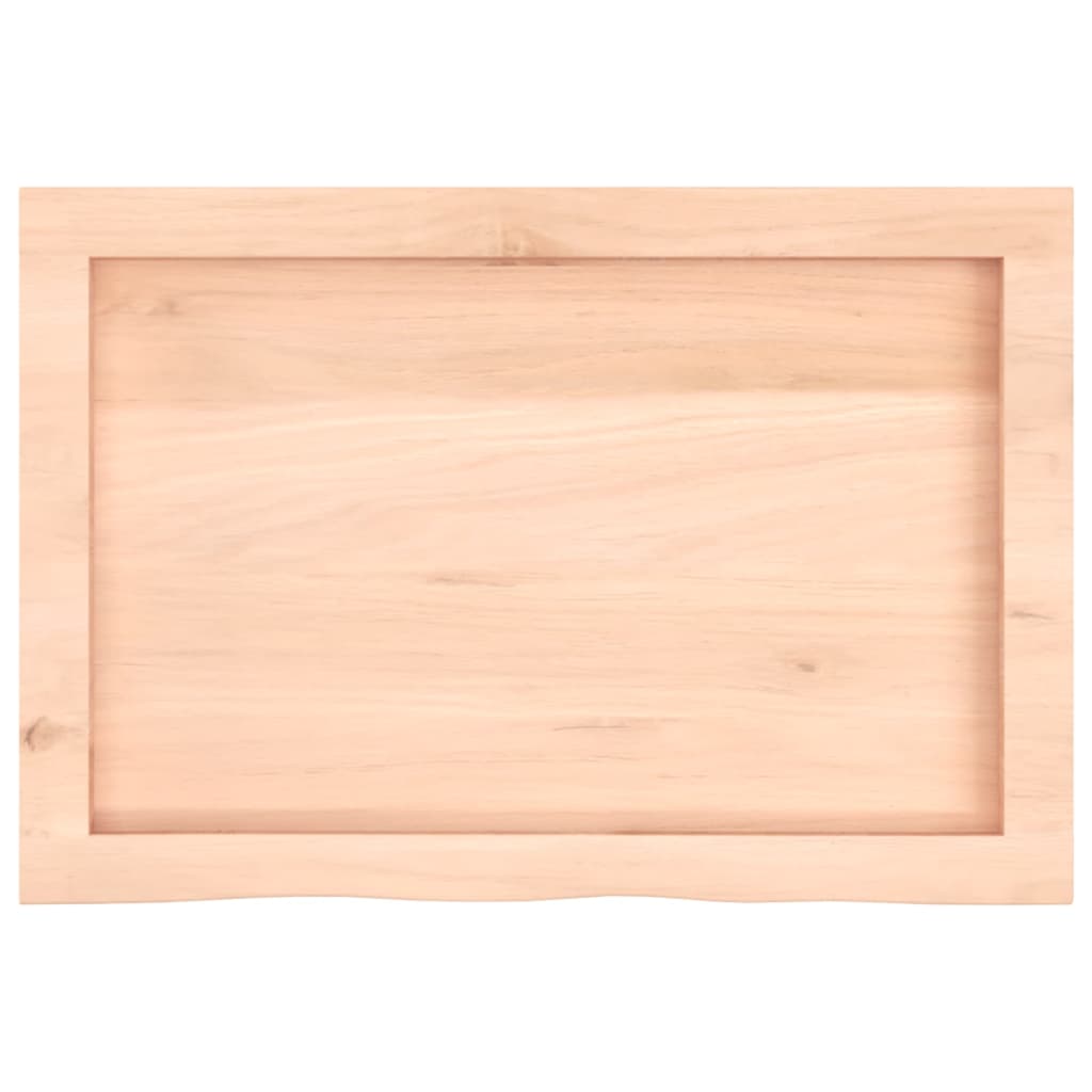 Tafelblad 60x40x(2-6) cm onbehandeld massief eikenhout