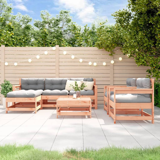 7-delige Loungeset met kussens massief douglashout Tuinsets | Creëer jouw Trendy Thuis | Gratis bezorgd & Retour | Trendy.nl