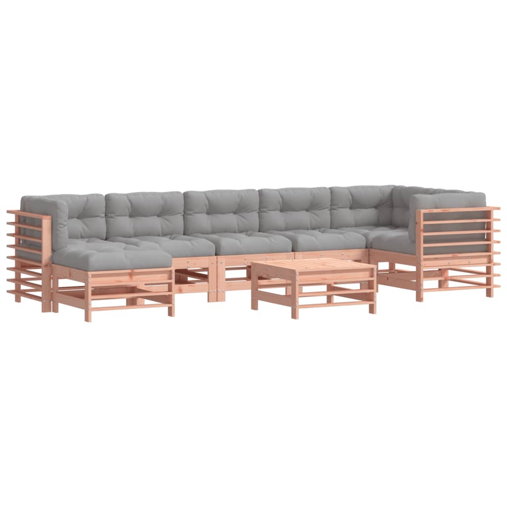 8-delige Loungeset met kussens massief douglashout Tuinsets | Creëer jouw Trendy Thuis | Gratis bezorgd & Retour | Trendy.nl