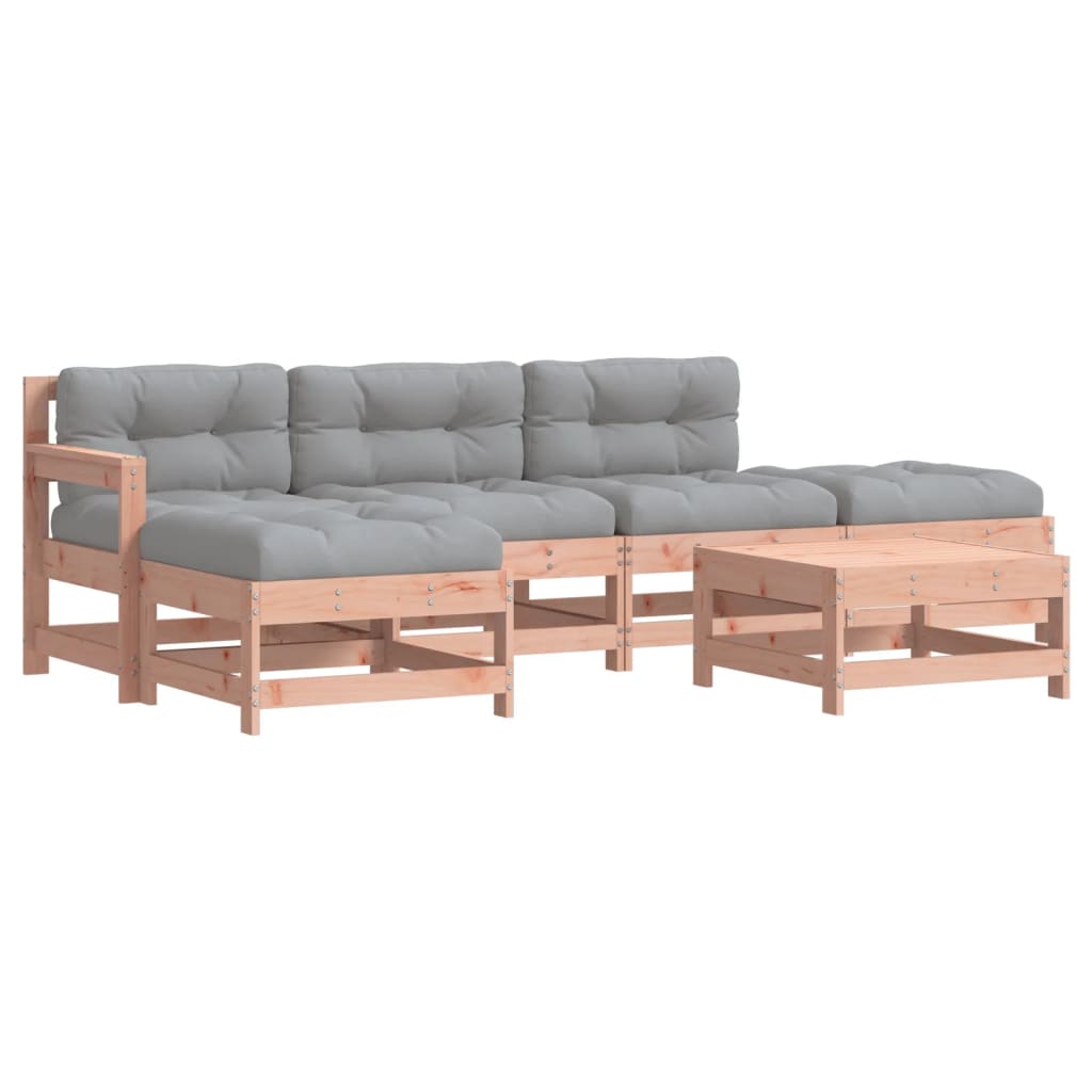 6-delige Loungeset met kussens massief douglashout Tuinsets | Creëer jouw Trendy Thuis | Gratis bezorgd & Retour | Trendy.nl