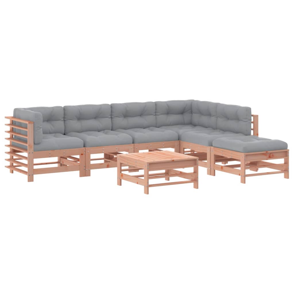 7-delige Loungeset met kussens massief douglashout Tuinsets | Creëer jouw Trendy Thuis | Gratis bezorgd & Retour | Trendy.nl