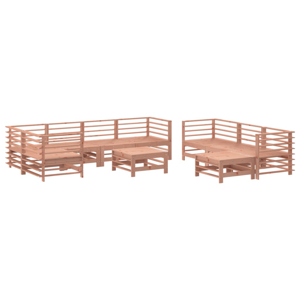 10-delige Loungeset met kussens massief douglashout Tuinsets | Creëer jouw Trendy Thuis | Gratis bezorgd & Retour | Trendy.nl