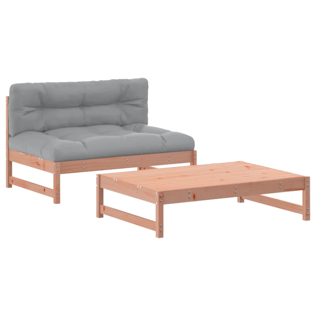 2-delige Loungeset met kussens massief douglashout Tuinsets | Creëer jouw Trendy Thuis | Gratis bezorgd & Retour | Trendy.nl