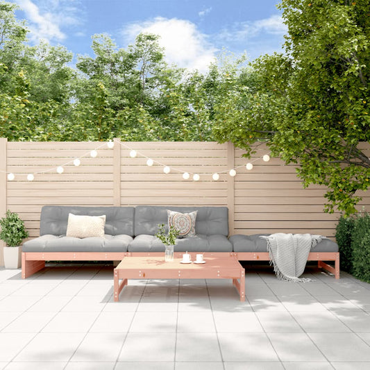 4-delige Loungeset met kussens massief douglashout Tuinsets | Creëer jouw Trendy Thuis | Gratis bezorgd & Retour | Trendy.nl