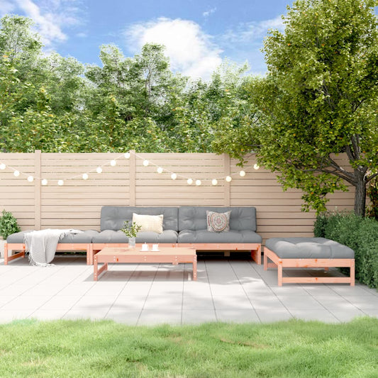 5-delige Loungeset met kussens massief douglashout Tuinsets | Creëer jouw Trendy Thuis | Gratis bezorgd & Retour | Trendy.nl