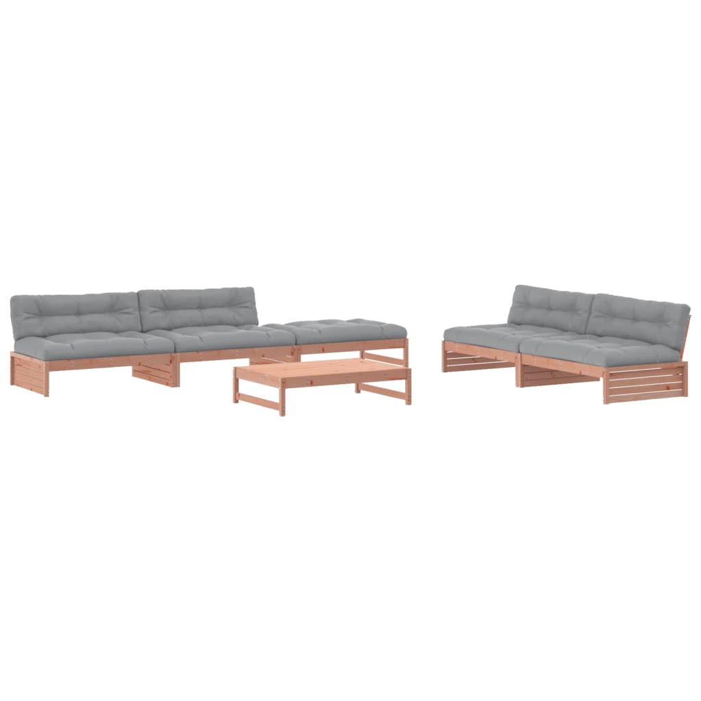 6-delige Loungeset met kussens massief douglashout Tuinsets | Creëer jouw Trendy Thuis | Gratis bezorgd & Retour | Trendy.nl