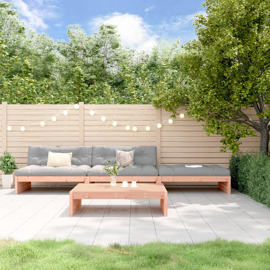 4-delige Loungeset met kussens massief douglashout Tuinsets | Creëer jouw Trendy Thuis | Gratis bezorgd & Retour | Trendy.nl