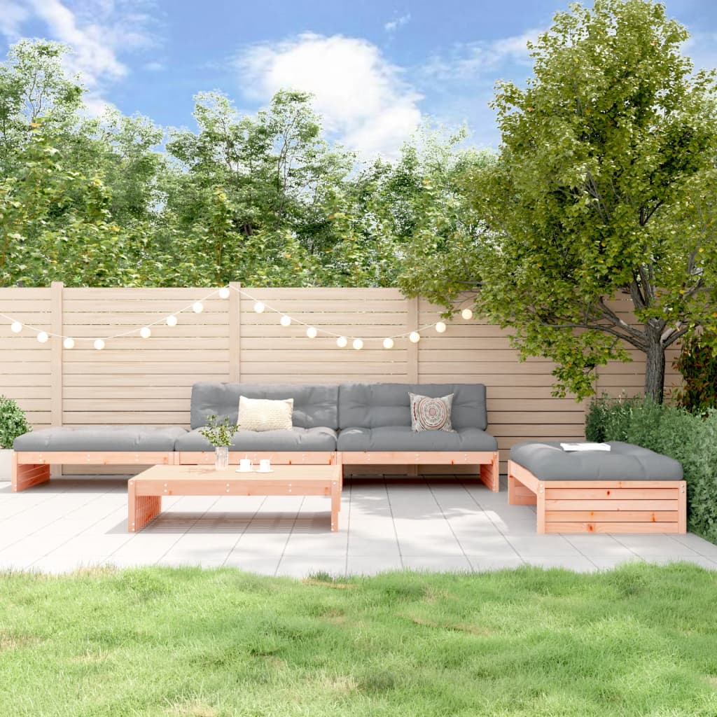 5-delige Loungeset met kussens massief douglashout Tuinsets | Creëer jouw Trendy Thuis | Gratis bezorgd & Retour | Trendy.nl