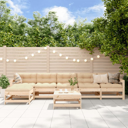 7-delige Loungeset massief grenenhout Tuinsets | Creëer jouw Trendy Thuis | Gratis bezorgd & Retour | Trendy.nl