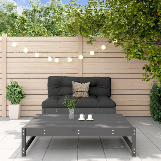 2-delige Loungeset massief grenenhout grijs Tuinsets | Creëer jouw Trendy Thuis | Gratis bezorgd & Retour | Trendy.nl