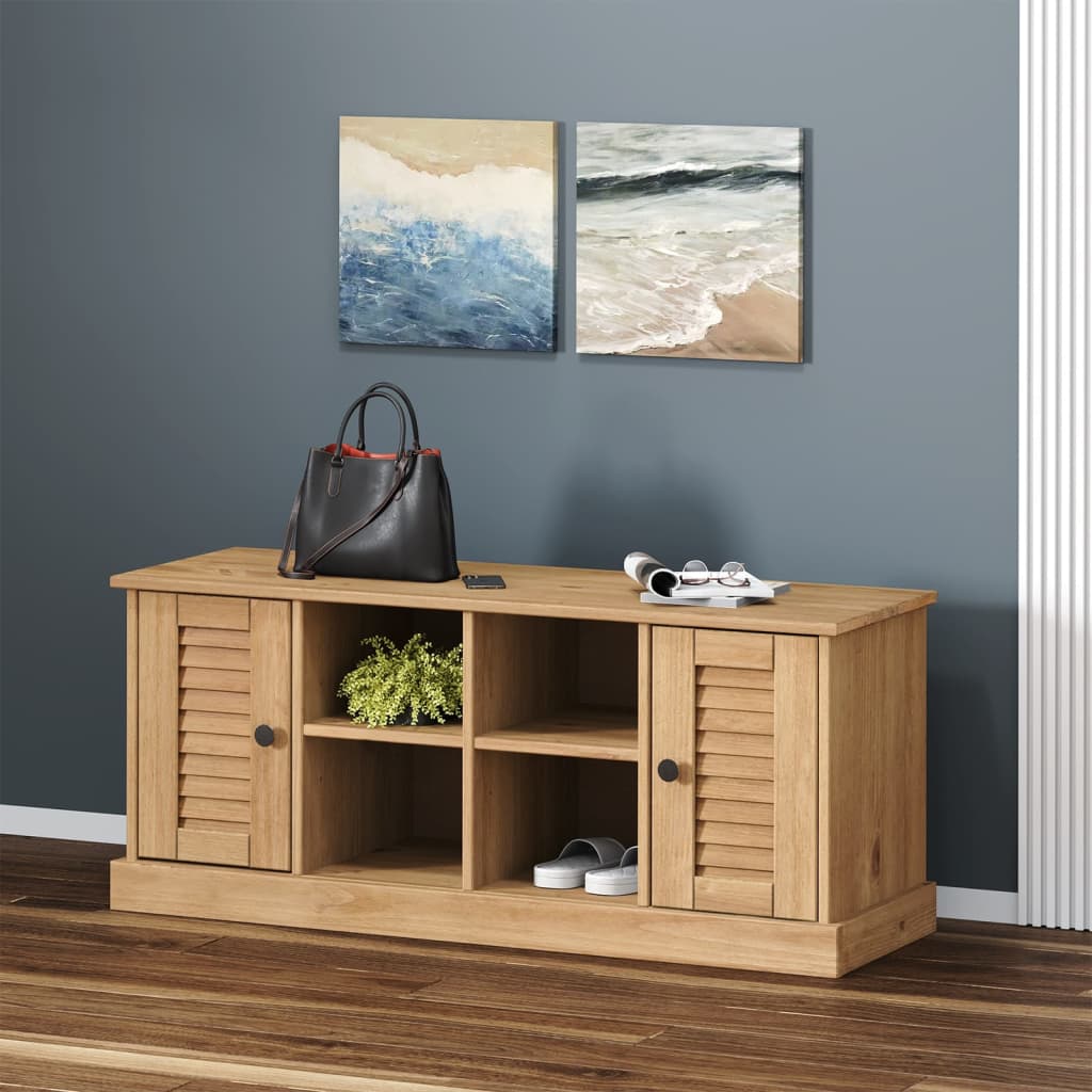 Schoenenbank VIGO 106x35x45 cm massief grenenhout Opberg- & halbankjes | Creëer jouw Trendy Thuis | Gratis bezorgd & Retour | Trendy.nl