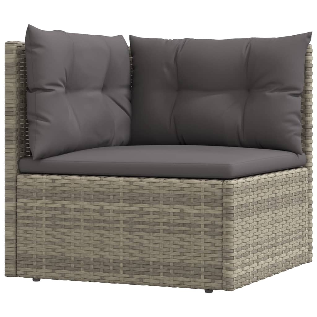 7-delige Loungeset met kussens poly rattan grijs Tuinsets | Creëer jouw Trendy Thuis | Gratis bezorgd & Retour | Trendy.nl