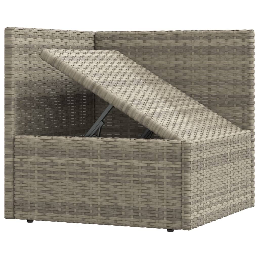 7-delige Loungeset met kussens poly rattan grijs Tuinsets | Creëer jouw Trendy Thuis | Gratis bezorgd & Retour | Trendy.nl