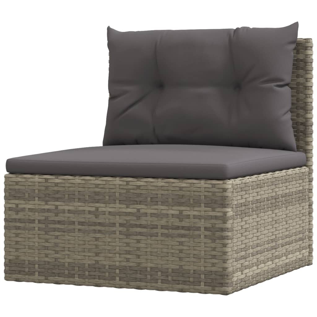 7-delige Loungeset met kussens poly rattan grijs Tuinsets | Creëer jouw Trendy Thuis | Gratis bezorgd & Retour | Trendy.nl