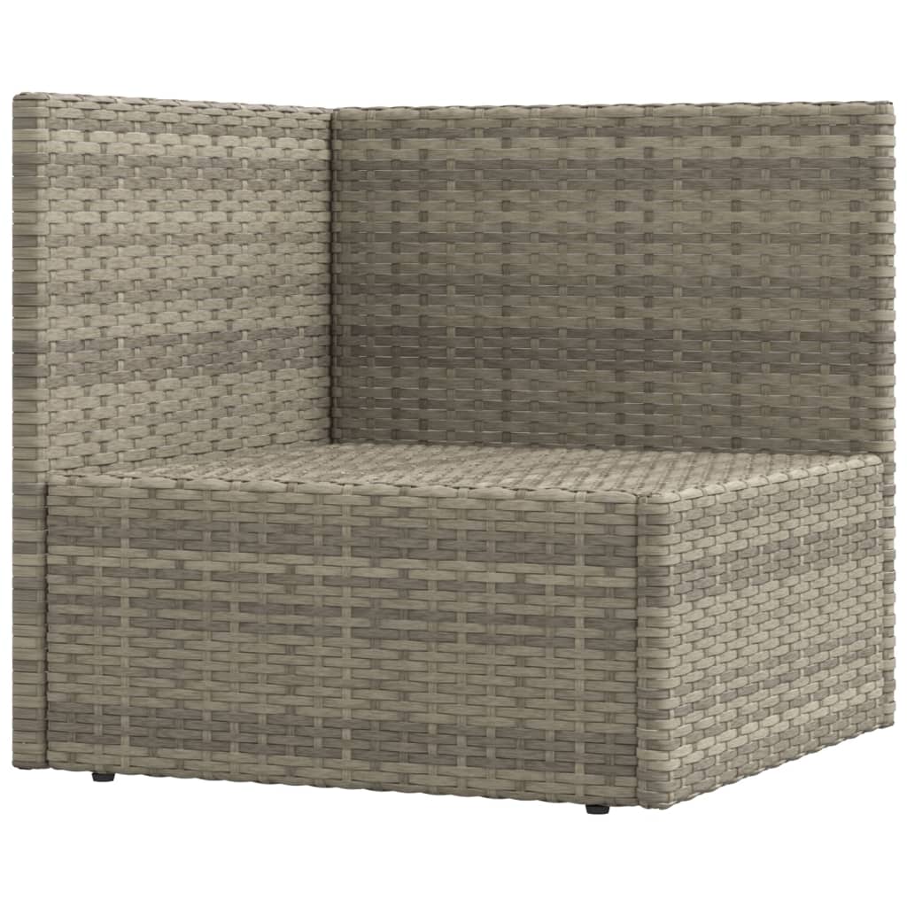 5-delige Loungeset met kussens poly rattan grijs Tuinsets | Creëer jouw Trendy Thuis | Gratis bezorgd & Retour | Trendy.nl