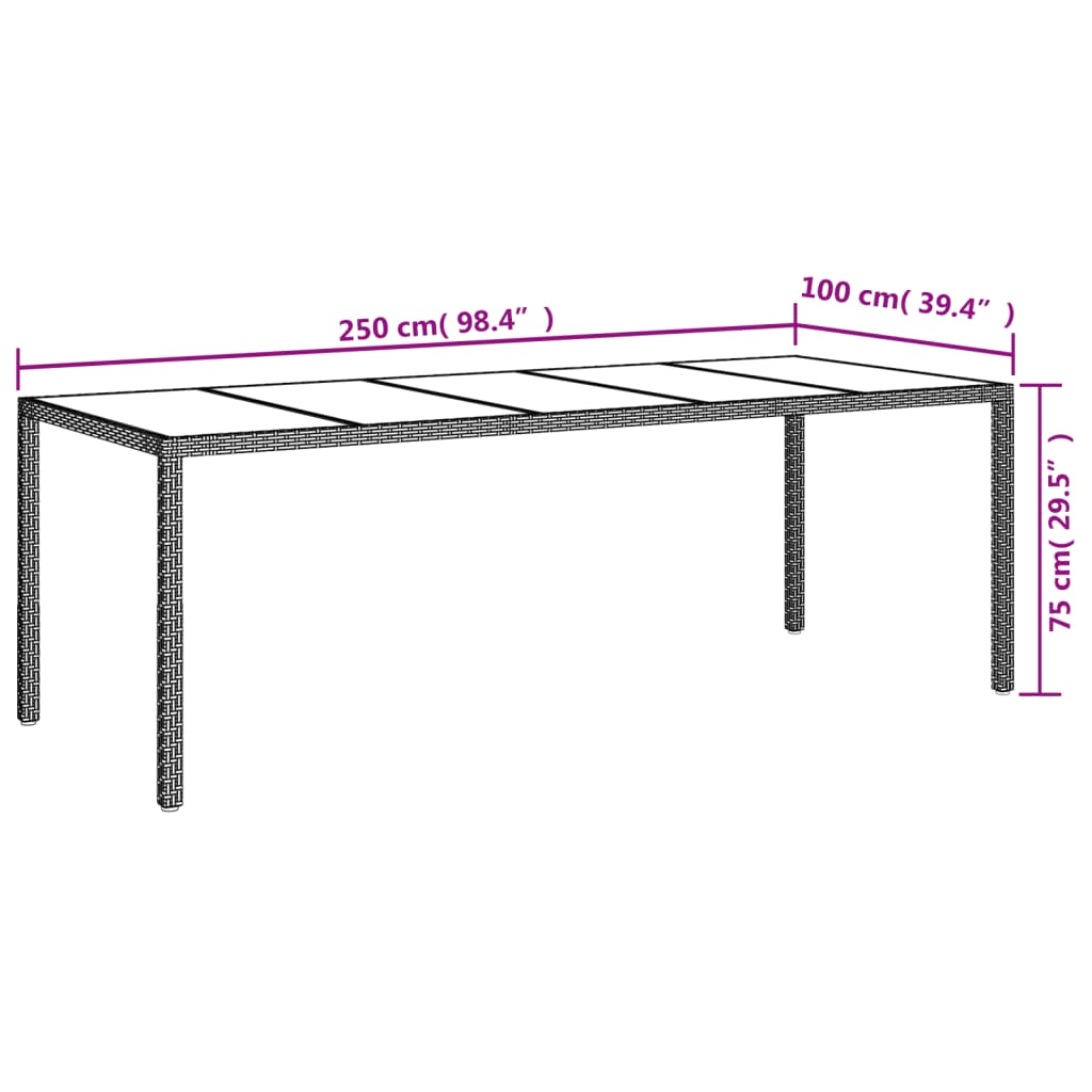 11-delige Tuinset met kussens poly rattan zwart Tuinsets | Creëer jouw Trendy Thuis | Gratis bezorgd & Retour | Trendy.nl