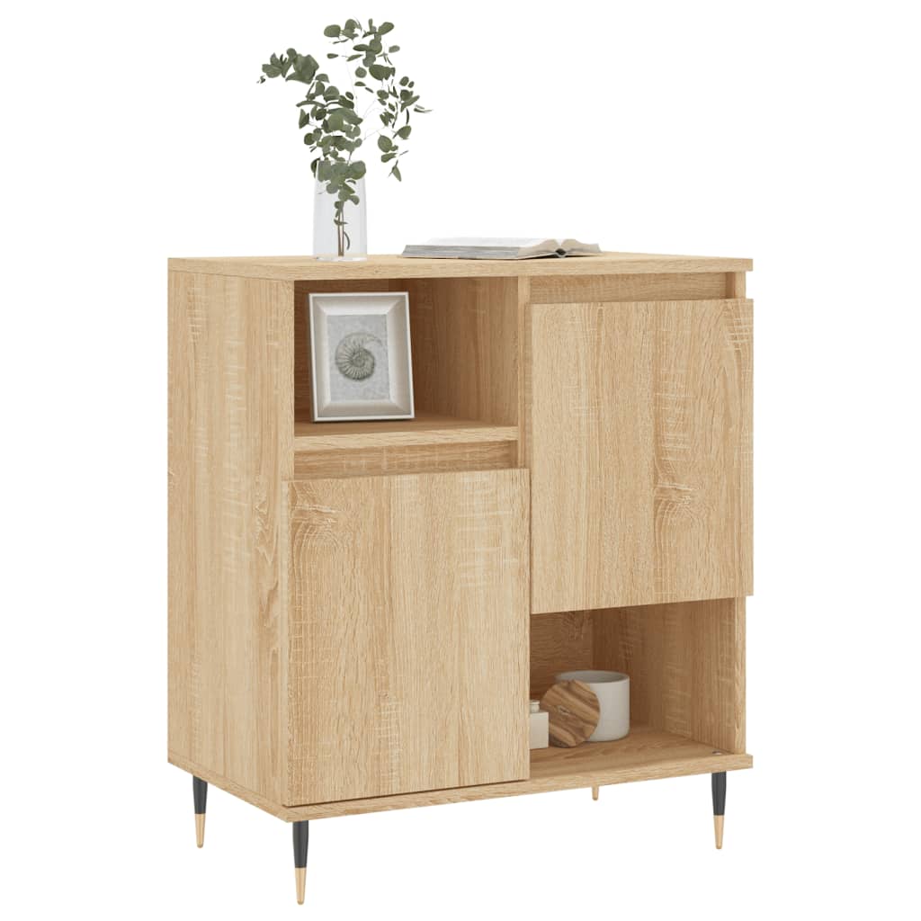 Dressoir 60x35x70 cm bewerkt hout sonoma eikenkleurig Dressoirs & buffetkasten | Creëer jouw Trendy Thuis | Gratis bezorgd & Retour | Trendy.nl