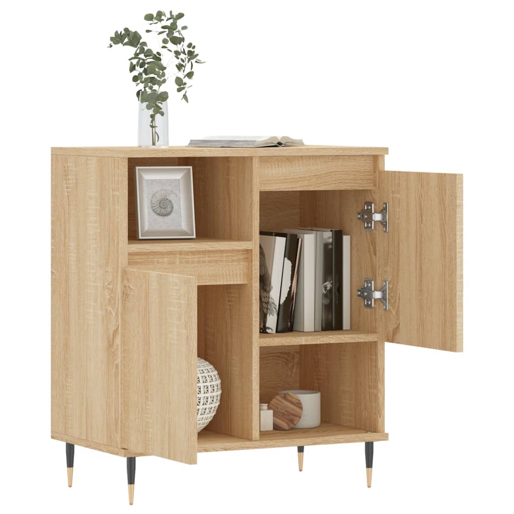 Dressoir 60x35x70 cm bewerkt hout sonoma eikenkleurig Dressoirs & buffetkasten | Creëer jouw Trendy Thuis | Gratis bezorgd & Retour | Trendy.nl