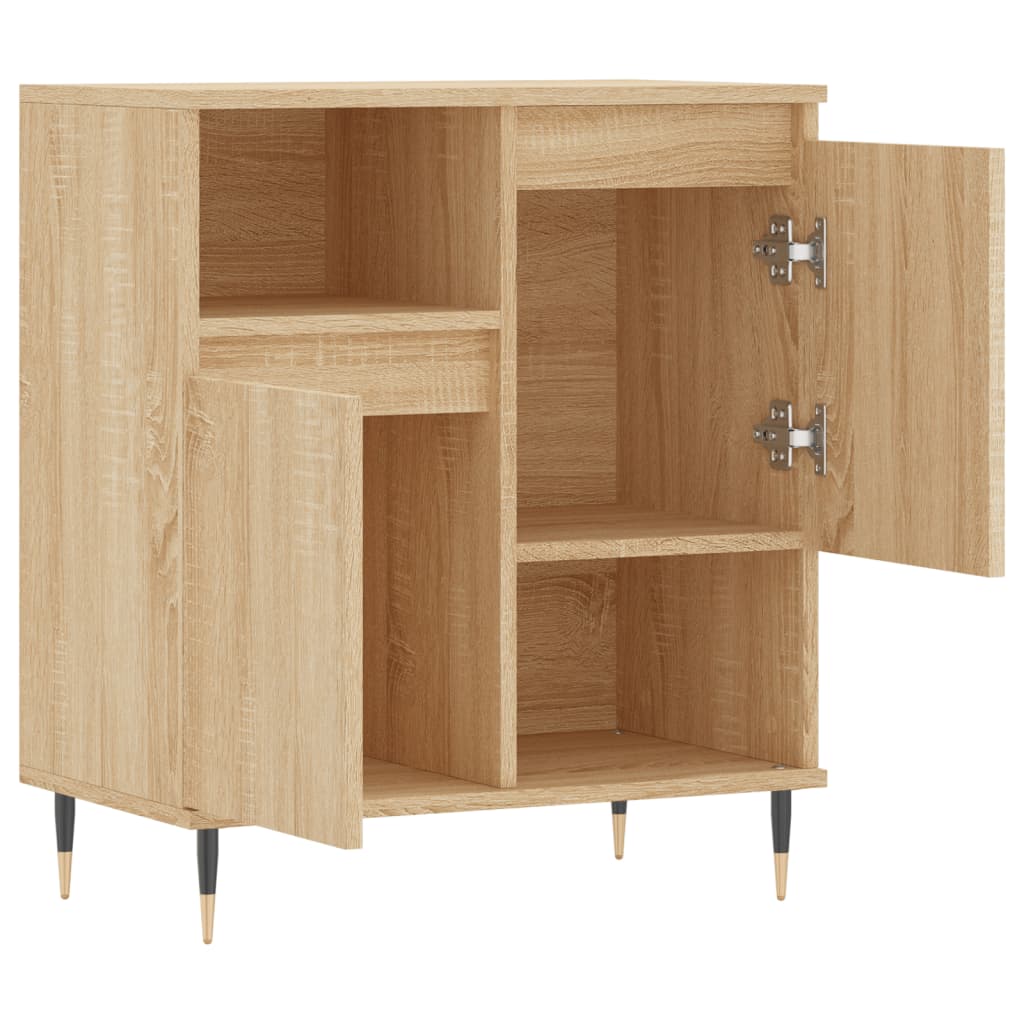 Dressoir 60x35x70 cm bewerkt hout sonoma eikenkleurig Dressoirs & buffetkasten | Creëer jouw Trendy Thuis | Gratis bezorgd & Retour | Trendy.nl