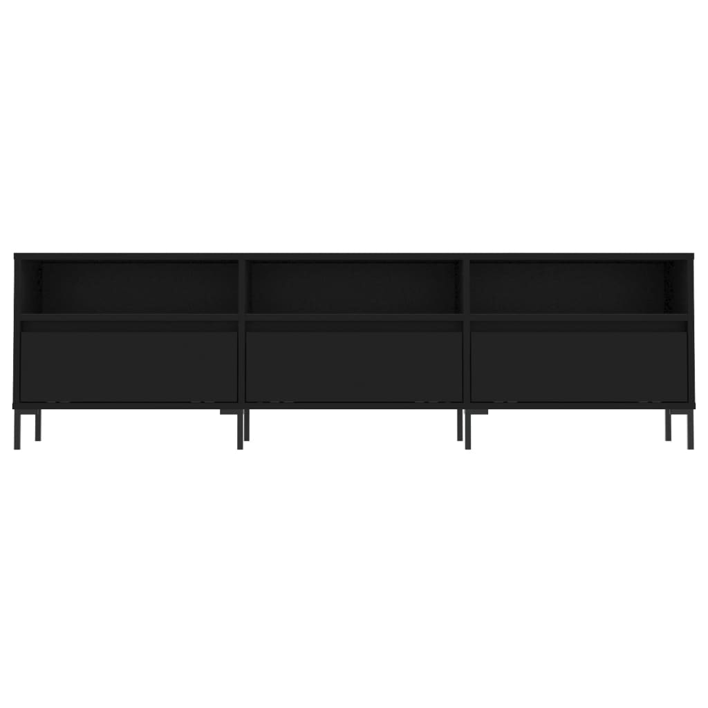 Tv-meubel 150x30x44,5 cm bewerkt hout zwart Tv-meubels | Creëer jouw Trendy Thuis | Gratis bezorgd & Retour | Trendy.nl